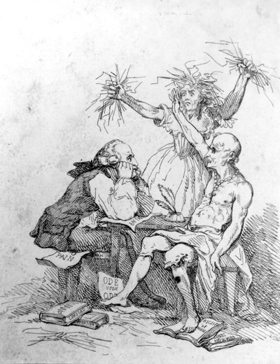 ベツレヘムののぞき見、1793年 作： Thomas Rowlandson